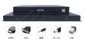 嵌入式工業(yè)顯示器后蓋接口圖片