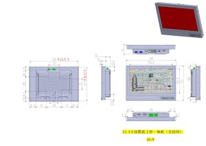 13.3寸工業平板電腦尺寸圖